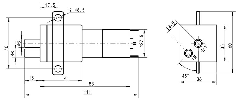 GDB-390B 設置寸法 GDB-390B 設置寸法