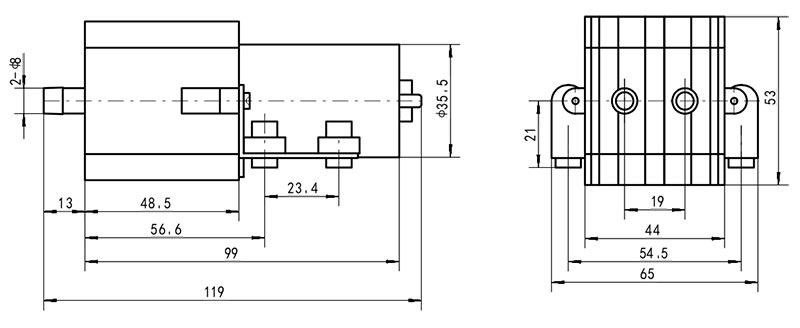GDB-545 設置寸法 GDB-545 設置寸法