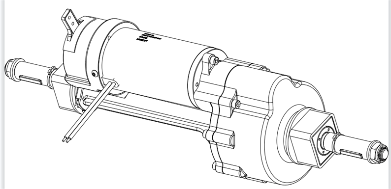 리어 액슬 도면